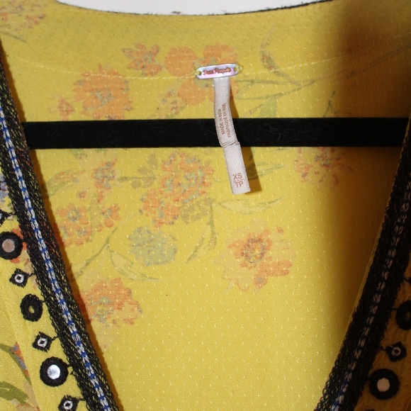 Free People Women's Boogie All Night Blouse - Picture 7 of 9